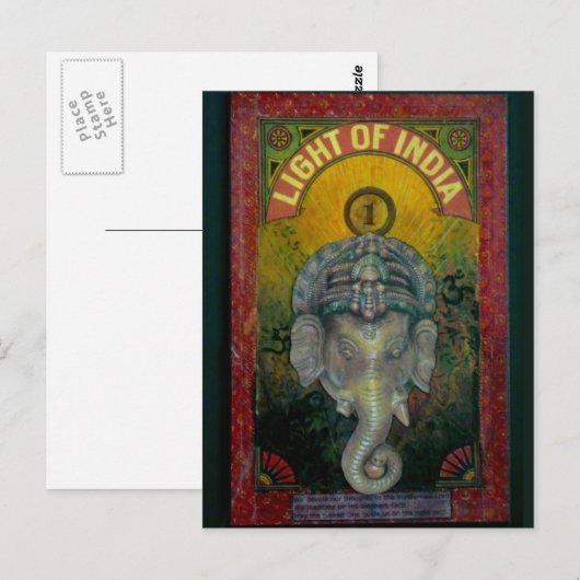 Carte Postale Ganesh (Devant / Derrière)