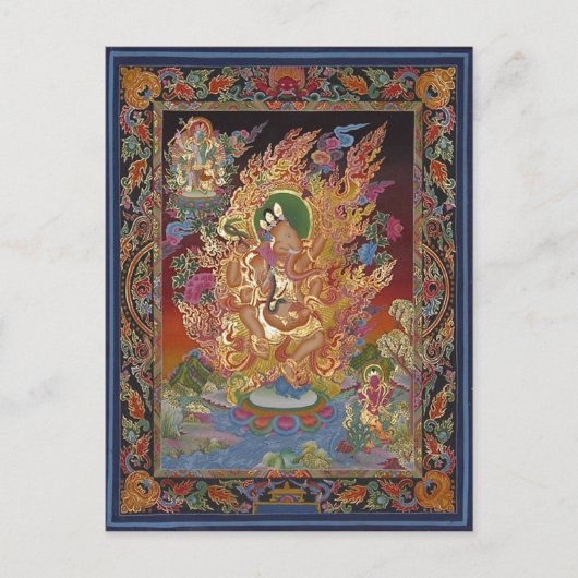 Carte postale Ganesh à quatre armes (Devant)