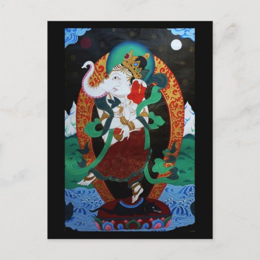 Carte postale Ganesh Dancing (Devant)