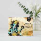 Carte Postale Ganesh Ganesha Hindu India Asian Elephant Deity (Debout devant)