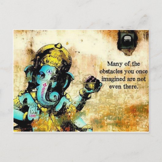 Carte Postale Ganesh Ganesha Hindu India Asian Elephant Deity (Devant)