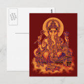 Carte Postale Ganesh - Remover des obstacles (Devant / Derrière)