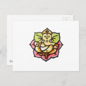 Carte Postale Ganesha (Devant / Derrière)