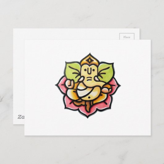 Carte Postale Ganesha (Devant / Derrière)