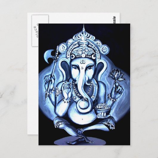 Carte Postale Ganesha (Devant / Derrière)