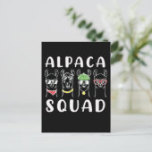 Carte Postale Gang de l'Alpaca Squad Drôle Amis de l'Alpaca (Debout devant)