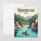 Carte Postale Gange Rishikesh Inde (Devant / Derrière)