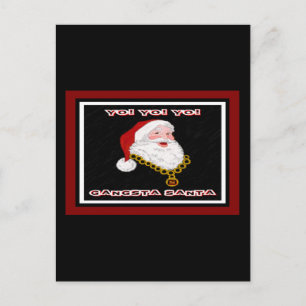 Carte postale Gangsta Père Noël