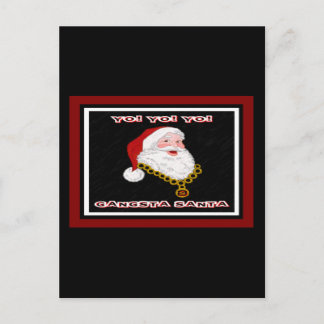 Carte postale Gangsta Père Noël