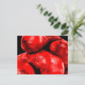 Carte Postale Gants de boxe Boxer Grunge Style (Debout devant)