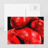 Carte Postale Gants de boxe Boxer Grunge Style (Devant / Derrière)