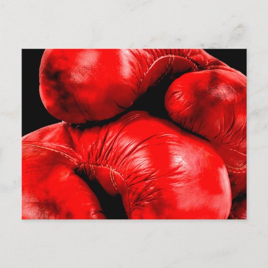 Carte Postale Gants de boxe Boxer Grunge Style (Devant)