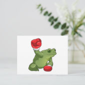 Carte Postale Gants de boxe Boxeur grenouille (Debout devant)