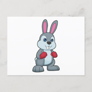 Carte Postale Gants de boxe de boxe de lapin