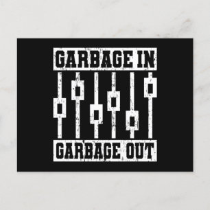 Carte Postale GARBAGE EN GARBAGE OUI Sound Engineer Audio