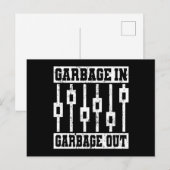 Carte Postale GARBAGE EN GARBAGE OUI Sound Engineer Audio (Devant / Derrière)