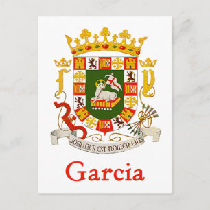 Carte Postale Garcia Bouclier de Porto Rico