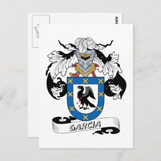 Carte Postale Garcia Family Crest (Devant / Derrière)
