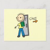 Carte Postale Garçon à l'école (Devant)