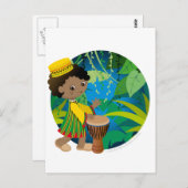 Carte Postale garçon africain (Devant / Derrière)