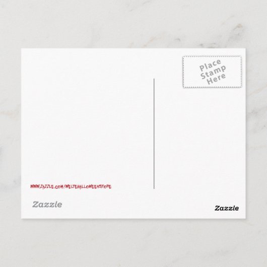 Carte Postale Garçon assis Sur Un Citrouille Géant (Dos)