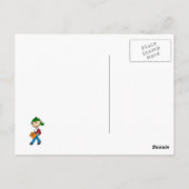 Carte Postale Garçon avec cartable (Dos)