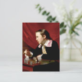 Carte Postale Garçon avec un écureuil (Debout devant)