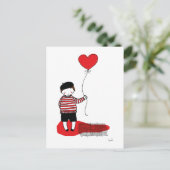 Carte Postale Garçon ballon (Debout devant)