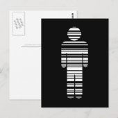 Carte Postale garçon barcode (Devant / Derrière)
