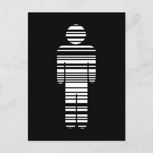 Carte Postale garçon barcode (Devant)