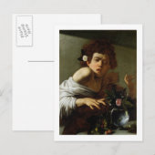 Carte Postale Garçon Bitten par a Lizard, c.1595-1600 (huile sur (Devant / Derrière)