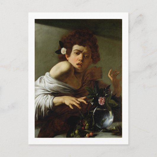 Carte Postale Garçon Bitten par a Lizard, c.1595-1600 (huile sur (Devant)