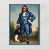 Carte Postale Garçon Bleu Drôle Parodie (Devant)