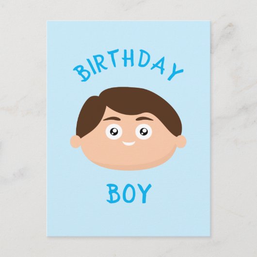 Carte Postale Garçon d'anniversaire (Devant)
