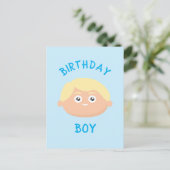 Carte Postale Garçon d'anniversaire (Debout devant)