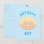 Carte Postale Garçon d'anniversaire (Devant / Derrière)