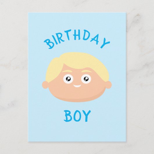 Carte Postale Garçon d'anniversaire (Devant)