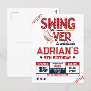 Carte Postale Garçon d'anniversaire de baseball