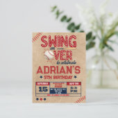 Carte Postale Garçon d'anniversaire de baseball (Debout devant)