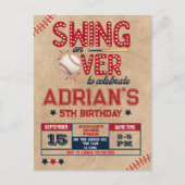 Carte Postale Garçon d'anniversaire de baseball (Devant)