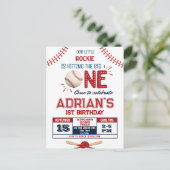 Carte Postale Garçon de 1 an fan de baseball (Debout devant)