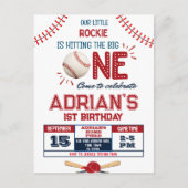 Carte Postale Garçon de 1 an fan de baseball (Devant)