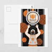 Carte Postale Garçon de basket-ball(remake) (Devant / Derrière)