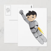 Carte Postale Garçon de robot (Devant / Derrière)