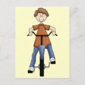 Carte Postale Garçon En Vélo (Devant)