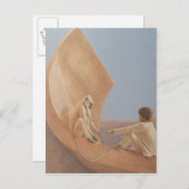 Carte Postale Garçon et singe 2010 (Devant / Derrière)