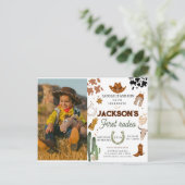 Carte Postale Garçon Ma Première Fête de Rodeo photo Cowboy 1er (Debout devant)