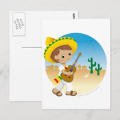 Carte Postale garçon mexicain (Devant / Derrière)