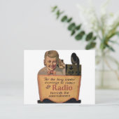 Carte Postale Garçon par radio (Debout devant)