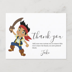 Carte Postale Garçon pirate Merci